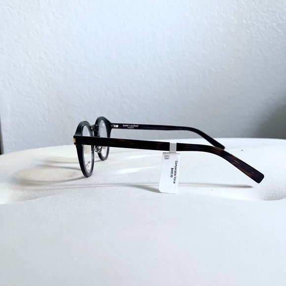 Saint Laurent SL140 Slim Round Frame Eyeglasses - Picture 5 of 10